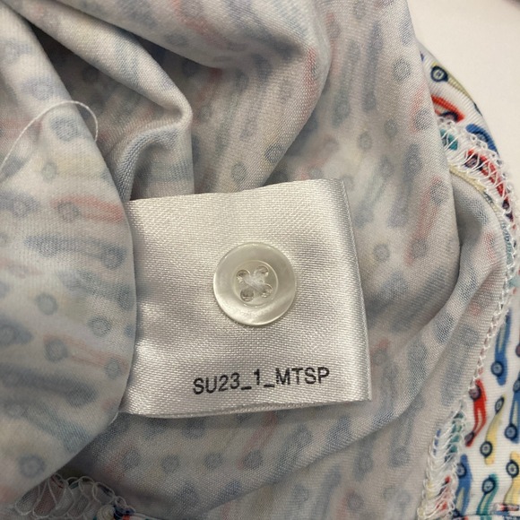 Rhoback Performance Polo All Over Print Mens Medium Golf White Sports Cars - Picture 9 of 9